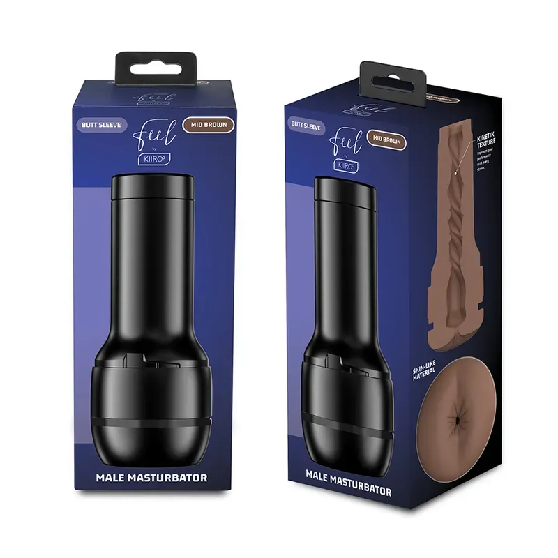 Kiiroo Feel Stroker Generic Butt Masturbador Mid Brown