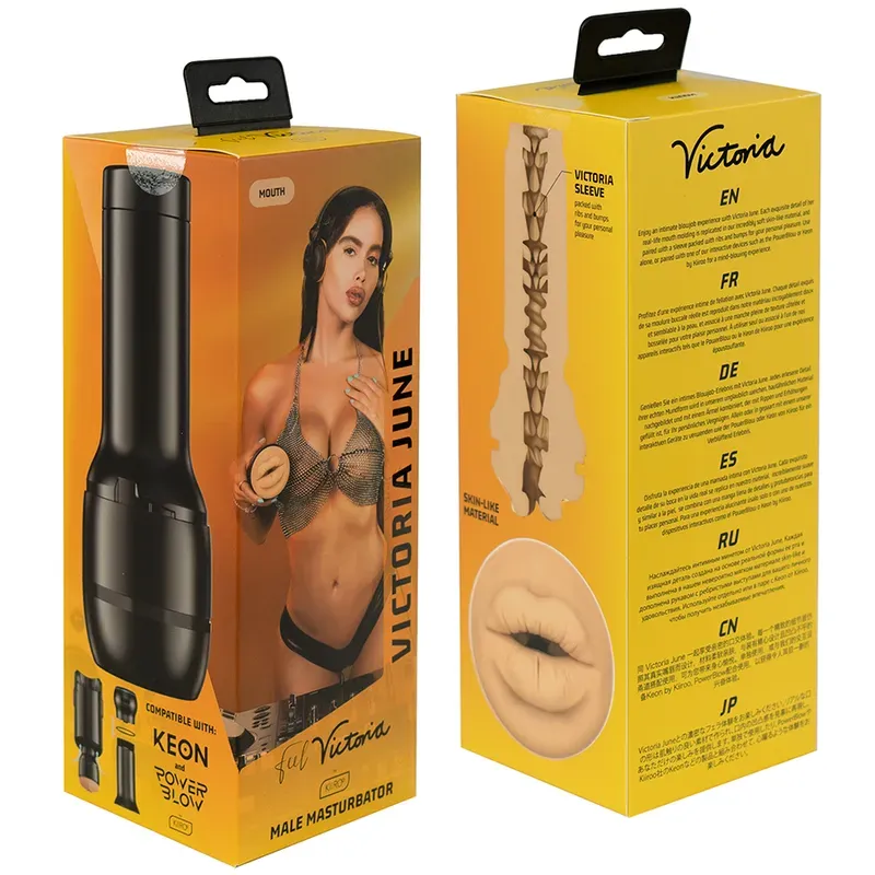 Kiiroo Feel Victoria June Boca | Masturbador de Boca Ultra Realista
