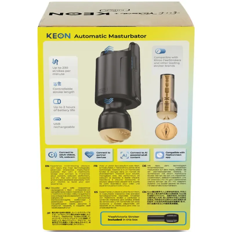 Kiiroo Keon WiFi + Victoria June | Masturbador Automático Premium