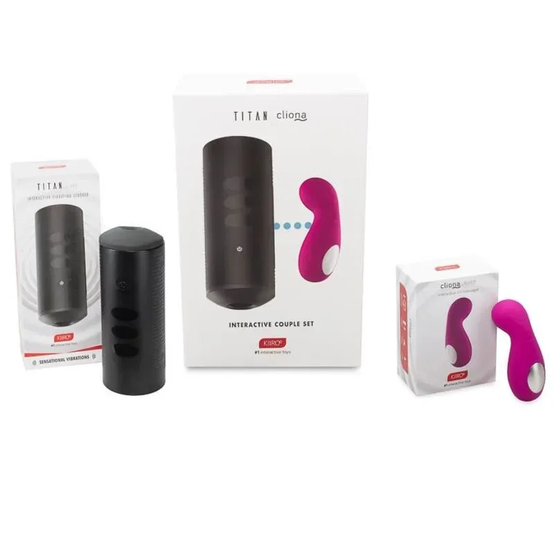 Set Kiiroo Titan & Cliona | Placer para Parejas a Distancia