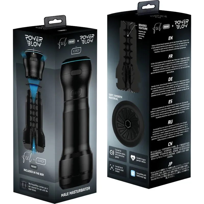 Kiiroo Feel Pocket Masturbador Masculino Bolsillo + Power Blow