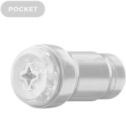 Kiiroo Feel Pocket Stroker Crystal | Masturbador Transparente