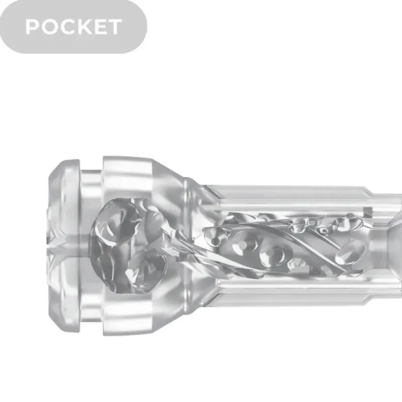 Kiiroo Feel Pocket Stroker Crystal | Masturbador Transparente