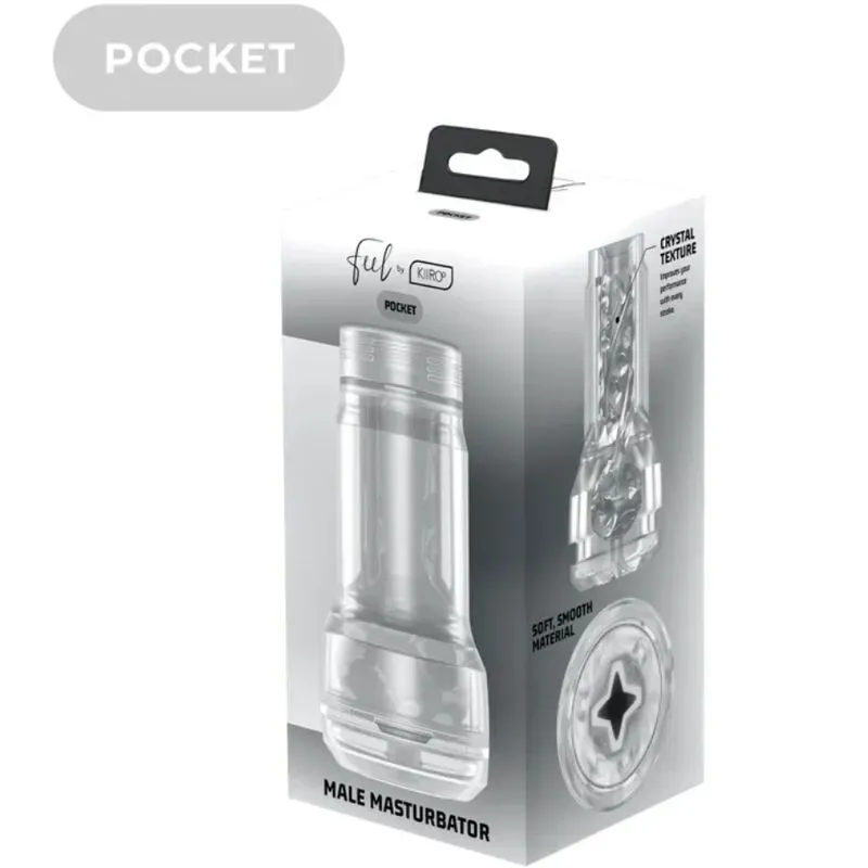 Kiiroo Feel Pocket Stroker Crystal | Masturbador Transparente